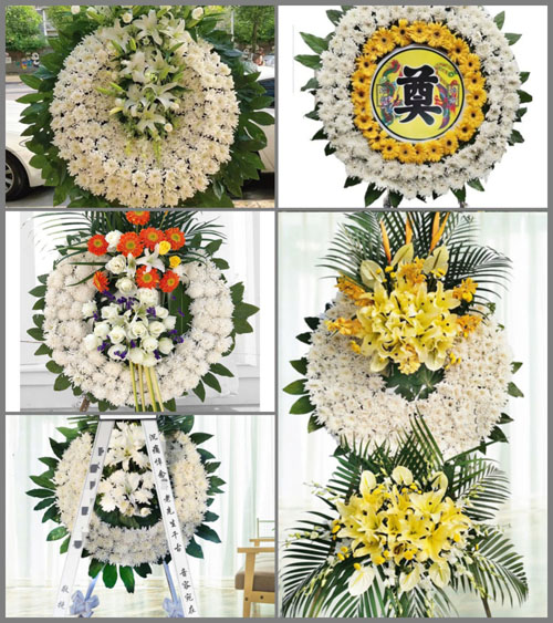 安徽安庆市潜山县龙潭乡暗冲村花圈速递